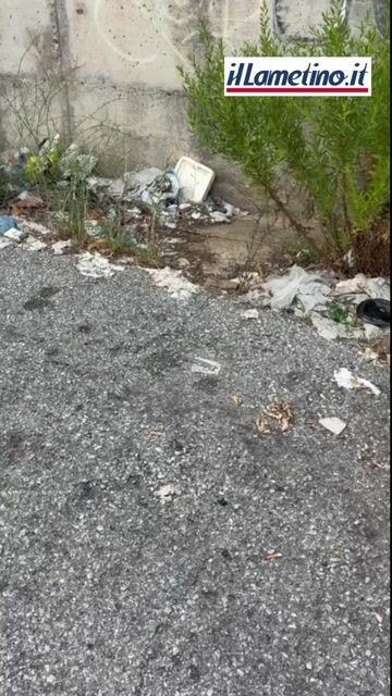 Lamezia, rifiuti e degrado in via La Pira: la segnalazione d