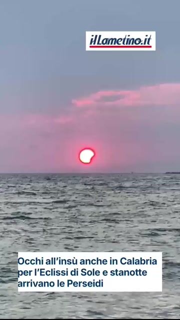 Occhi all’insù in Calabria per l’Eclissi di Sole e arrivano 