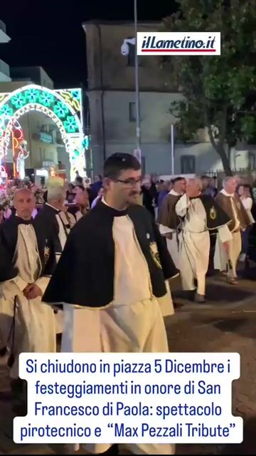 Lamezia, conclusi i festeggiamenti per San Francesco di Paol